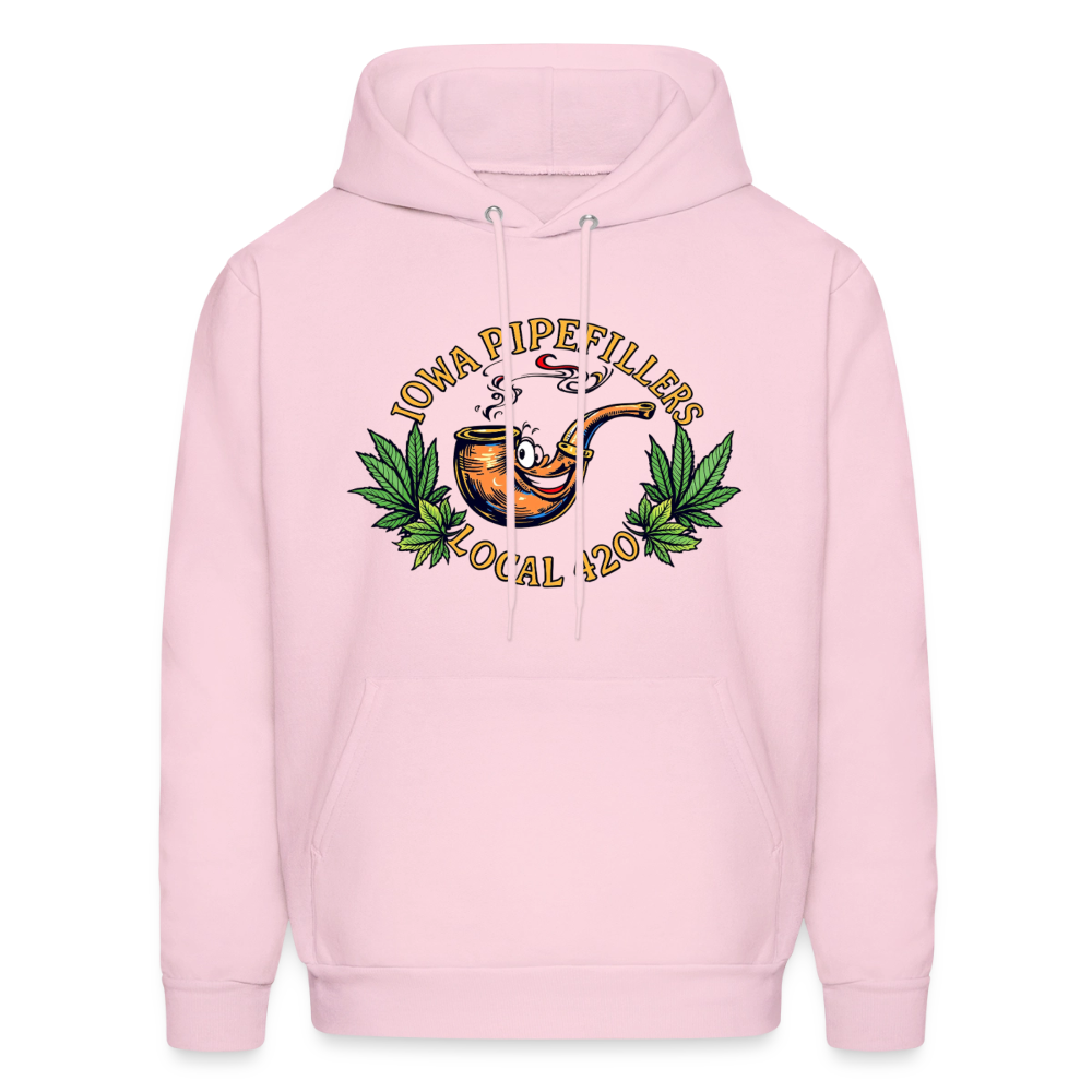 IOWA PIPEFILLERS LOCAL 420 F/B DESIGN Men's Hoodie - pale pink