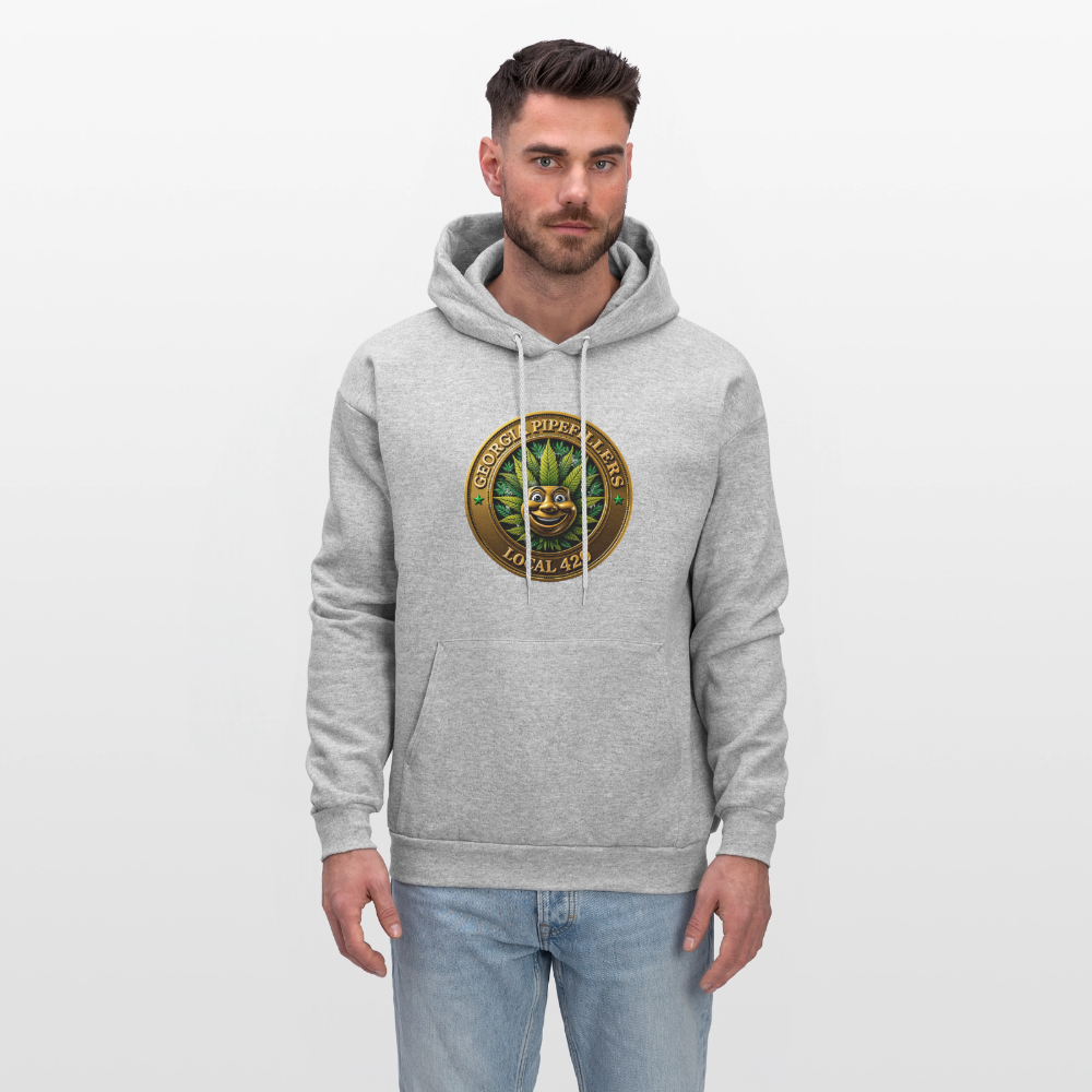 GEORGIA PIPEFILLERS LOCAL 420 F/B DESIGN Men's Hoodie - heather gray