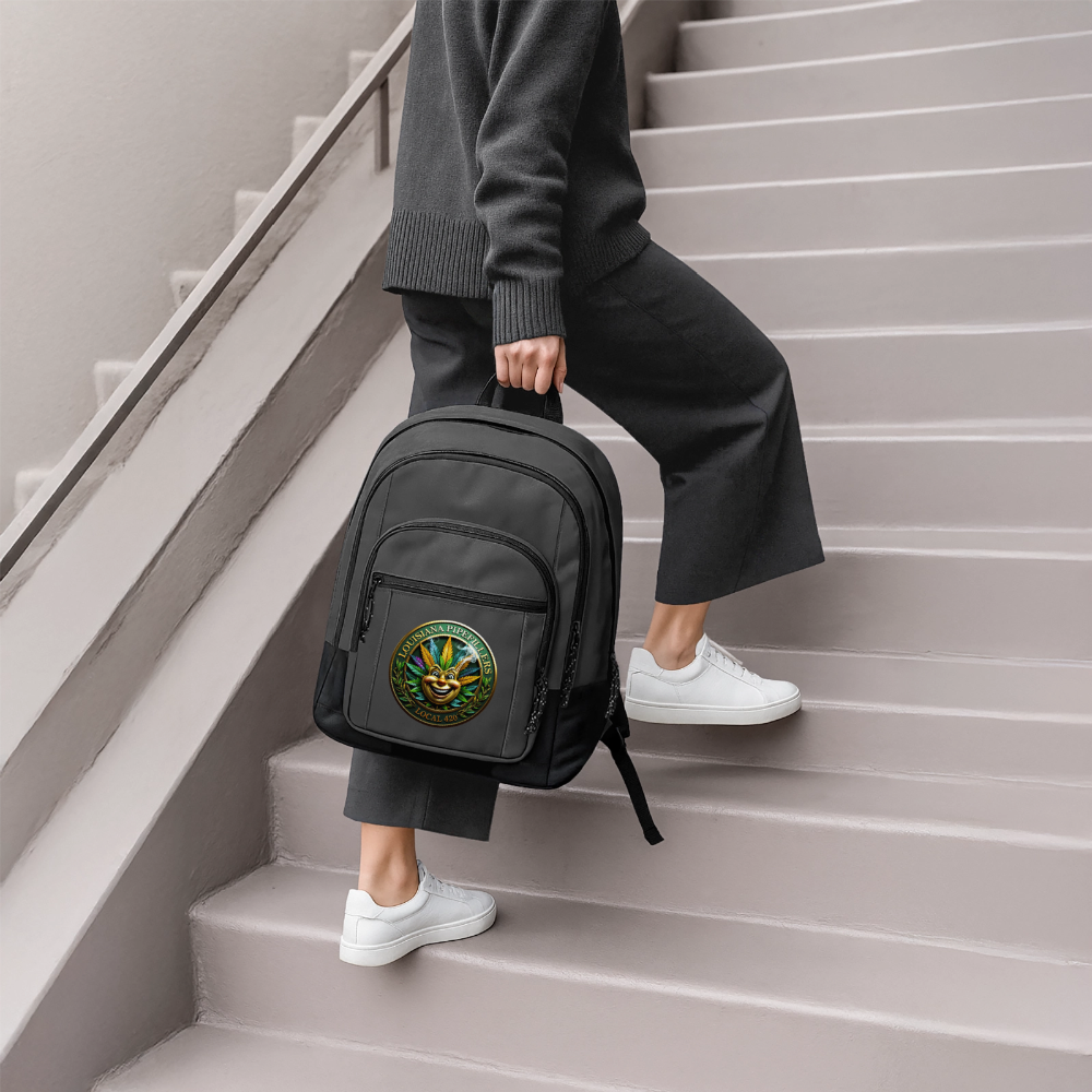 LOUISIANA PIPEFILLERS LOCAL 420 Basic Backpack - charcoal grey