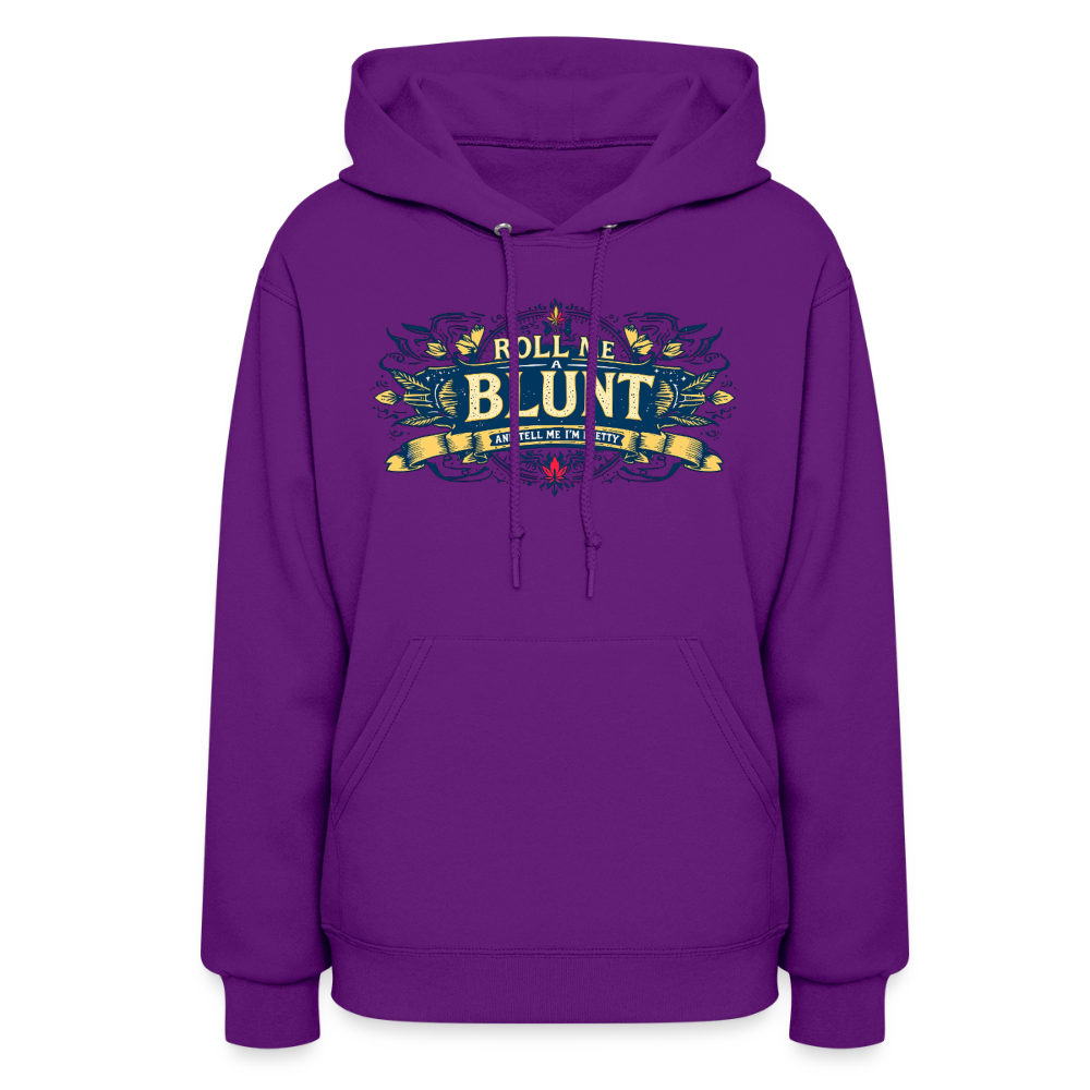 ROLL ME A BLUNT Women's Hoodie - purple