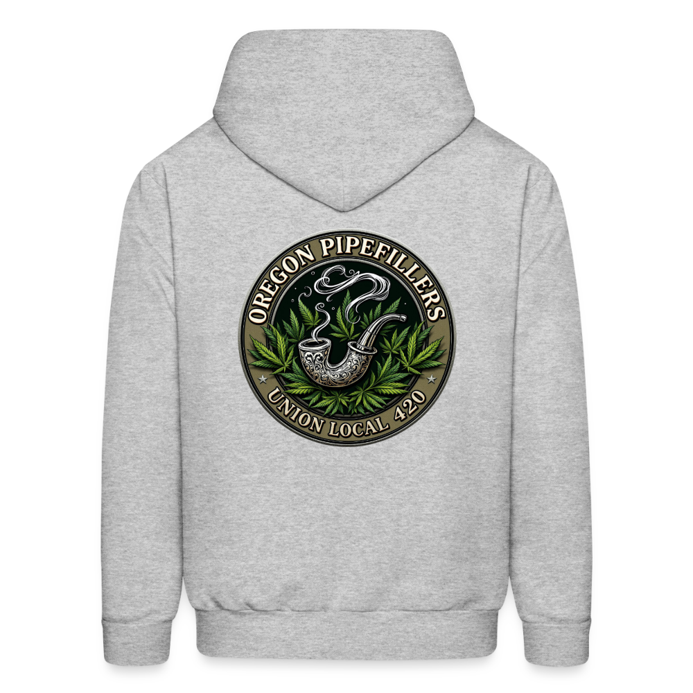OREGON PIPEFILLERS UNION LOCAL 420 Men's Hoodie - heather gray