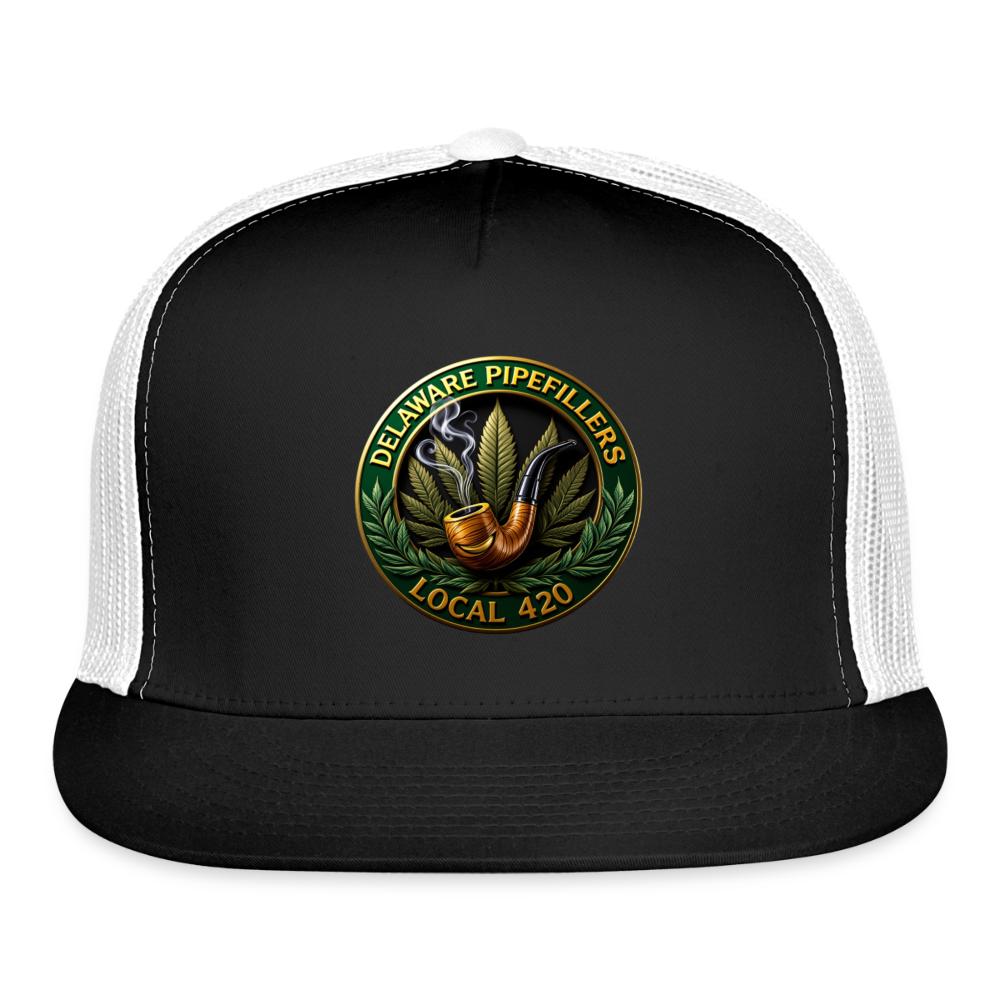 DELAWARE  PIPEFILLERS LOCAL 420 Trucker Hat - black/white