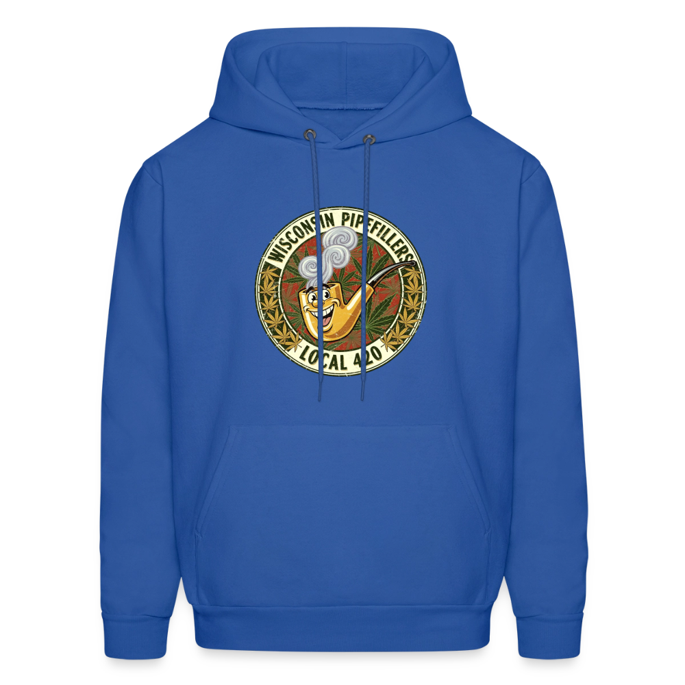 WISCONSIN PIPEFILLERS LOCL 420 Men's Hoodie - royal blue
