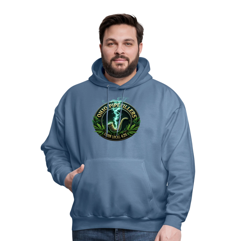 OHIO PIPEFILLERS UNION LOCAL 420 F/B DESIGNS Men's Hoodie - denim blue