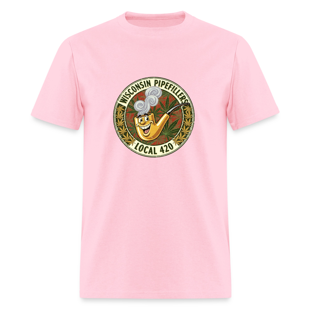 WISCONSIN PIPEFILLERS LOCL 420 F/B DESIGN Men's T-Shirt - pink
