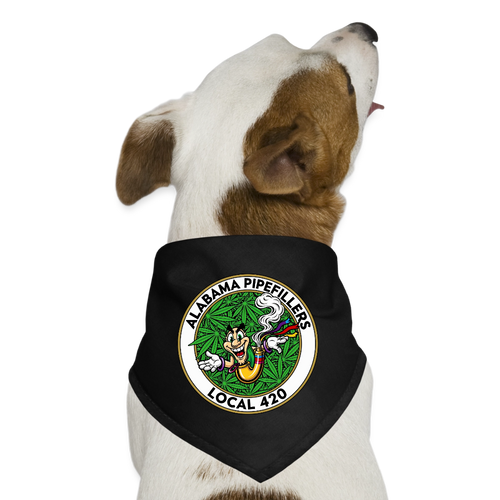ALABAMA PIPEFILLERS LOCAL 420 Union Dog Bandana - black