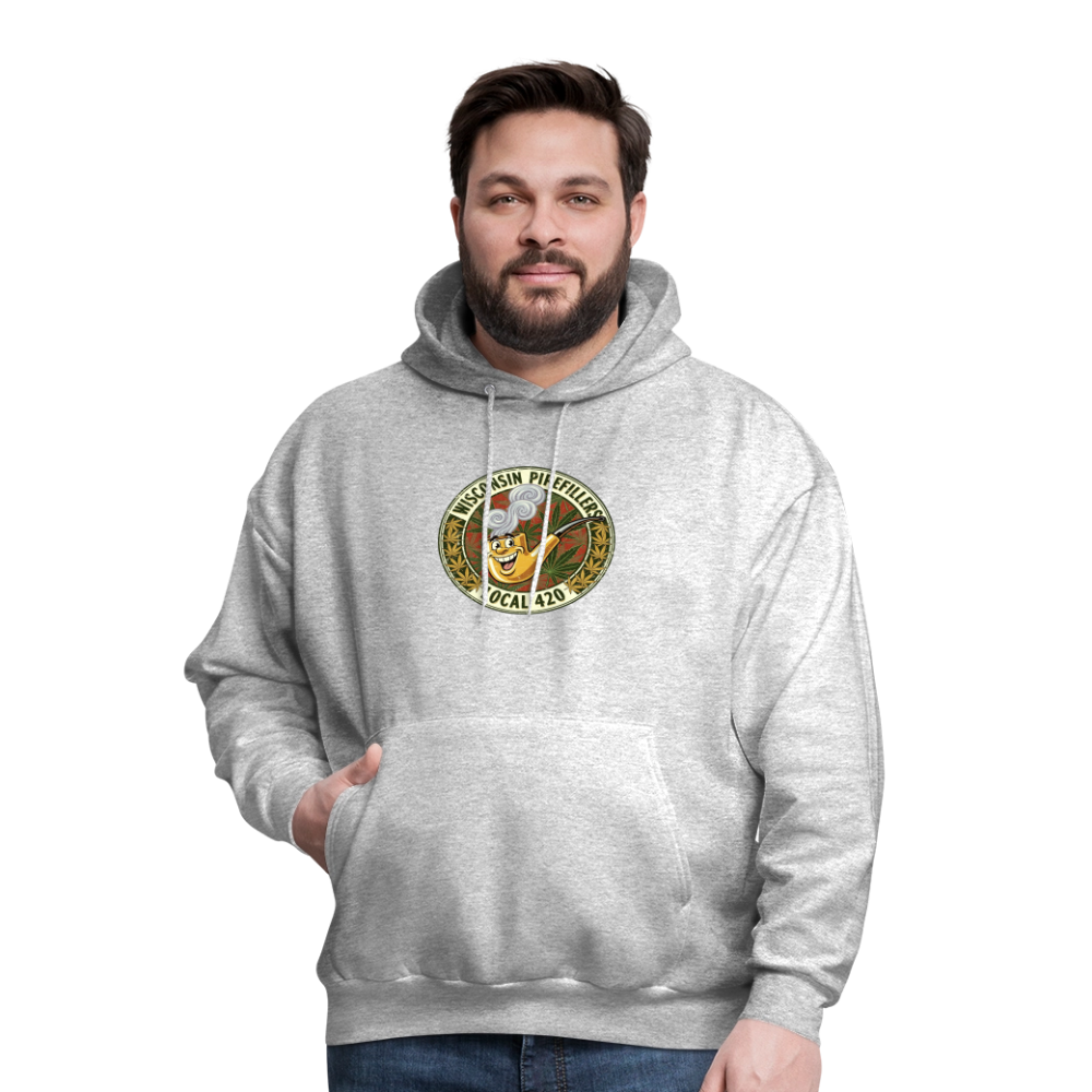 WISCONSIN PIPEFILLERS LOCL 420 Men's Hoodie - heather gray