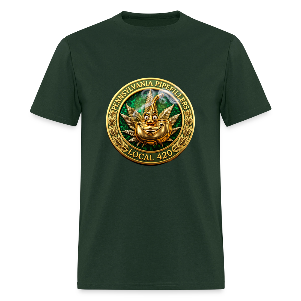 PENNSYLVANIA  PIPEFILLERS LOCAL 420 Men's T-Shirt - forest green