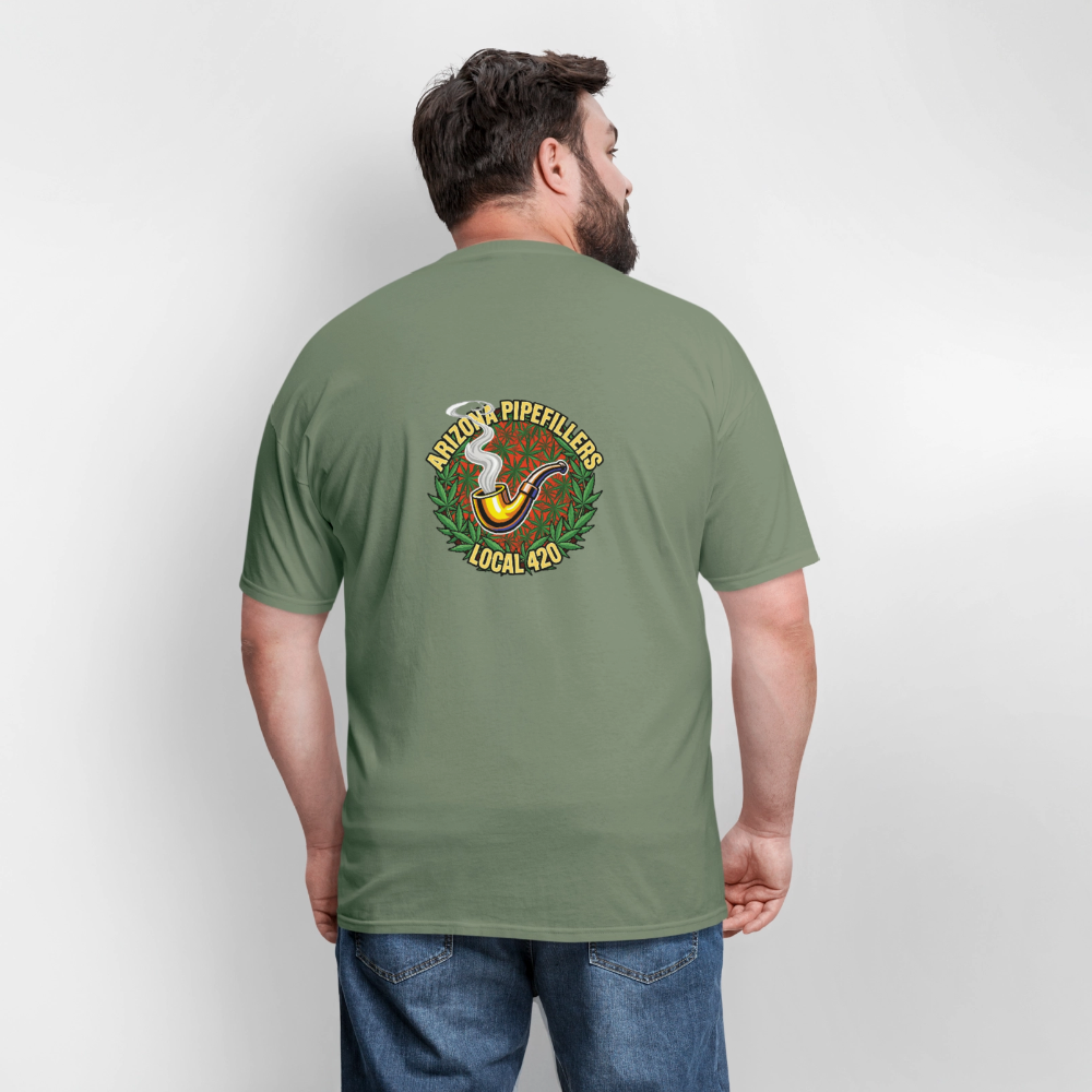 ARIZONA PIPEFILLERS LOCAL 420  F/B DESIGN Men's T-Shirt - military green