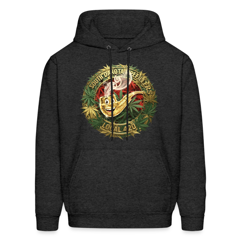 SOUTH DAKOTA PIPEFILLERS LOCAL 420 Men's  Hoodie - charcoal grey