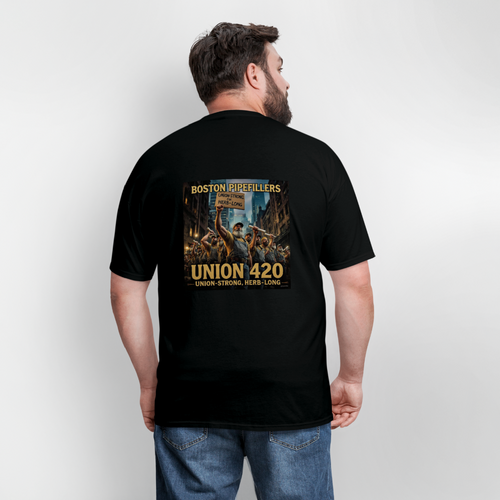 NEW ENGLAND PIPEFILLERS UNION 420 Men's T-Shirt - black