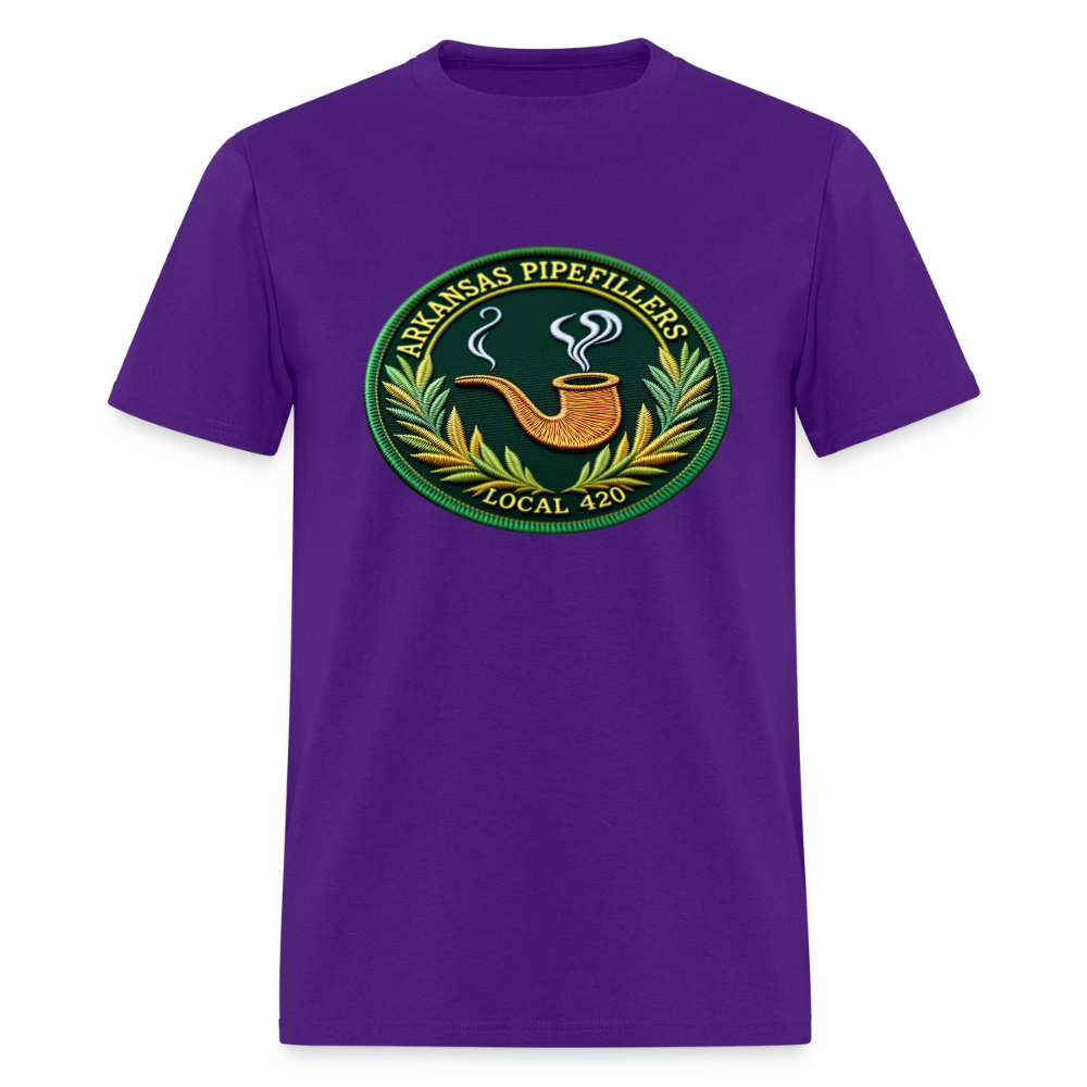 ARKANSAS PIPEFILLERS LOCAL 420 Men's T-Shirt - purple