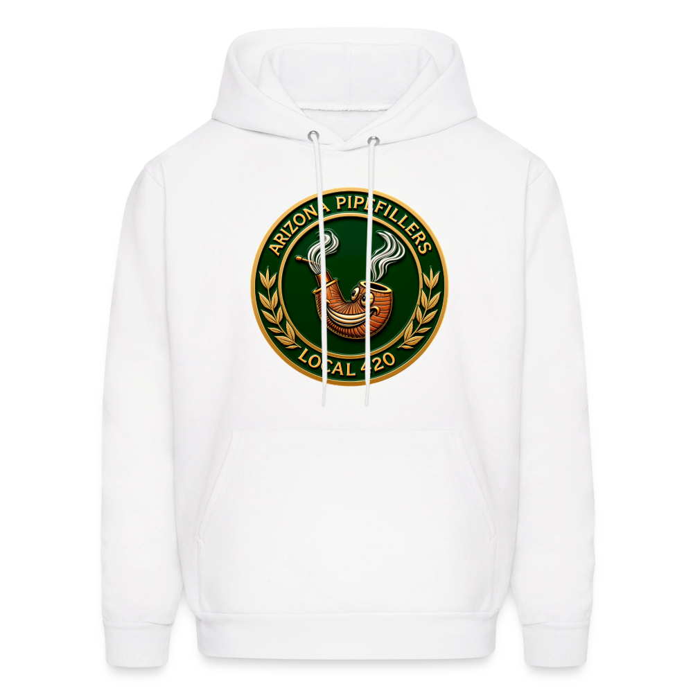ARIZONIA PIPEFILLERS LOCAL 420 Men's Hoodie - white