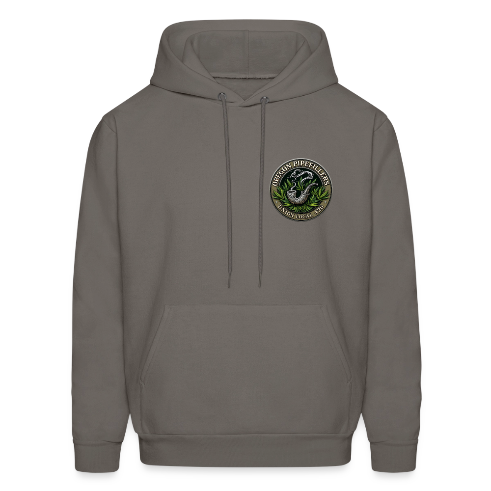 OREGON PIPEFILLERS UNION LOCAL 420 Men's Hoodie - asphalt gray