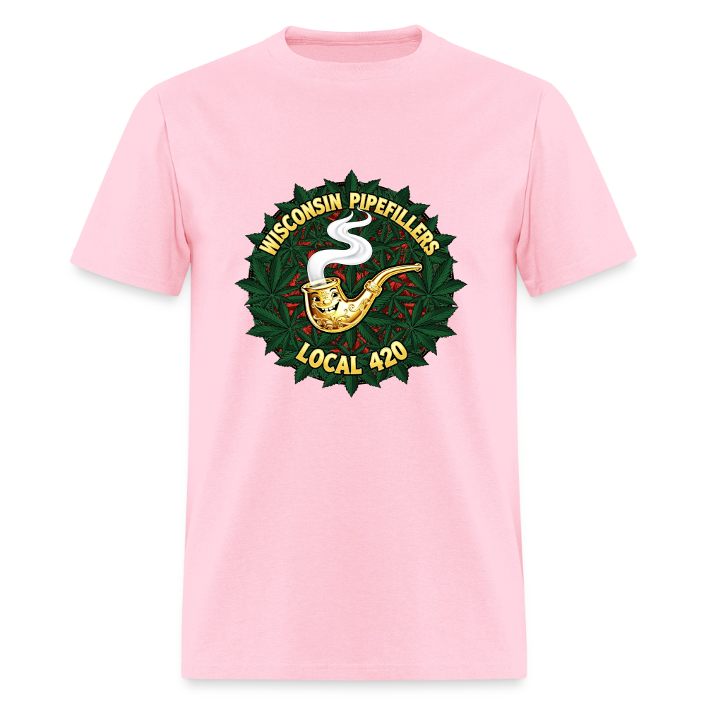 WISCONSIN PIPEFILLERS LOCAL 420 Men's T-Shirt - pink
