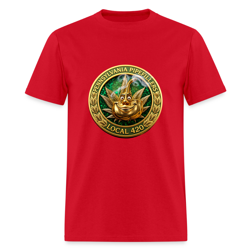 PENNSYLVANIA  PIPEFILLERS LOCAL 420 Men's T-Shirt - red