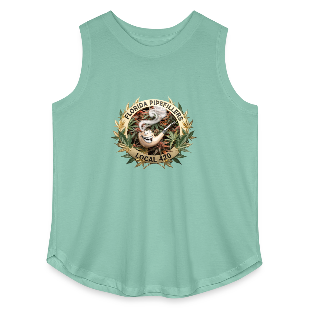 FLORIDA PIPEFILLERS LOCAL 420 F/B DESIGN Women's Curvy Relaxed Tank Top - saltwater