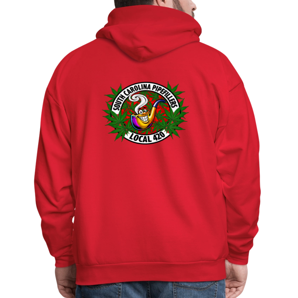 SOUTH CAROLINA PIPEFILLERS LOCAL 420 F/B DESIGN Men's Hoodie - red