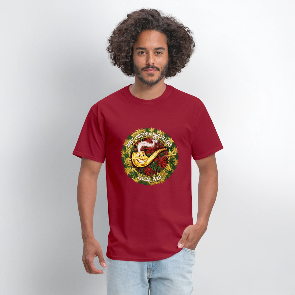WEST VIRGINIA PIPIEFILLERS LOCAL 420 Men's T-Shirt - true red