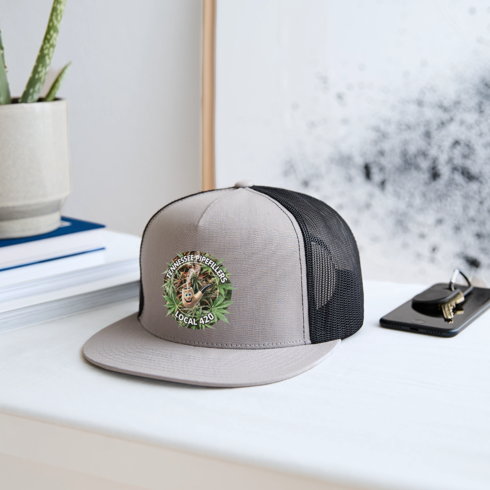 TENNESSEE PIPEFILLERS LOCAL 420 Trucker Hat - gray/black