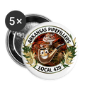 ARKANSAS  PIPEFILLERS LOCAL 420 Union Buttons small 1'' (5-pack) - white