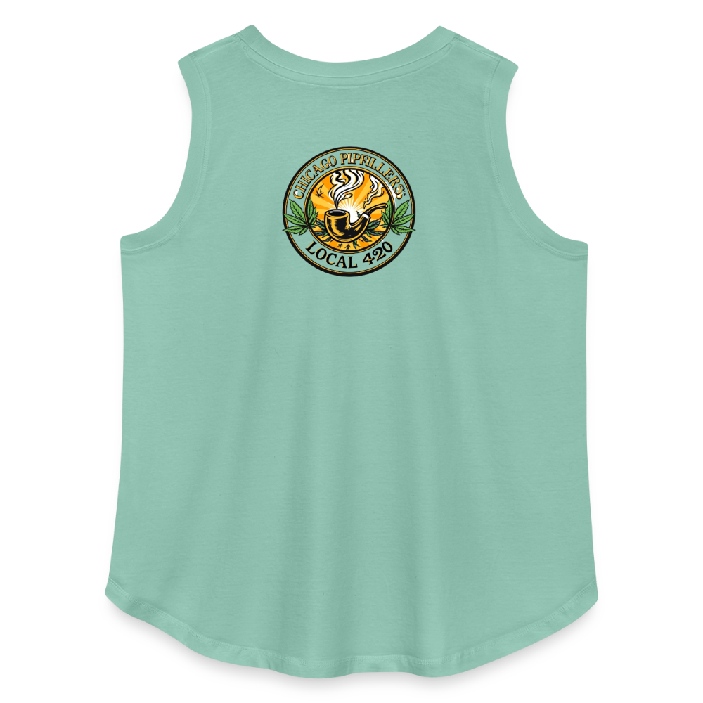 CHICAGO PIPEFILLERS LOCAL 420 F/B DESIGN Women's Curvy Relaxed Tank Top - saltwater