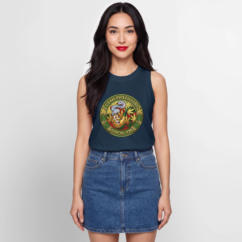 UTAH PIPEFILLERS LOCAL 420 Women's Relaxed Tank Top - denim