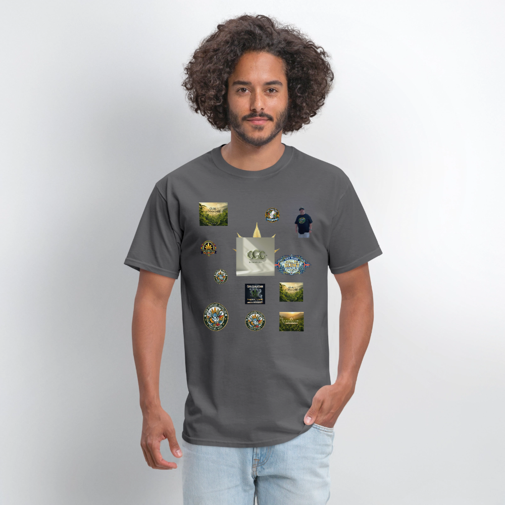 GGG LOGO SHIRT SAMPLES Men's T-Shirt | GILDAN 5000 - charcoal