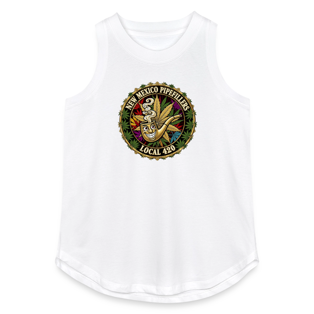 NEW MEXICO PIPEFILLERS LOCAL 420 Women's Relaxed Tank Top - white