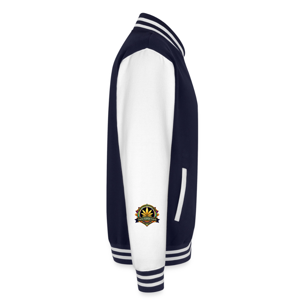 WYOMING PIPEFILLERS LOCAL 420 / 4 EMBLEM Unisex College Sweat Jacket - navy/white