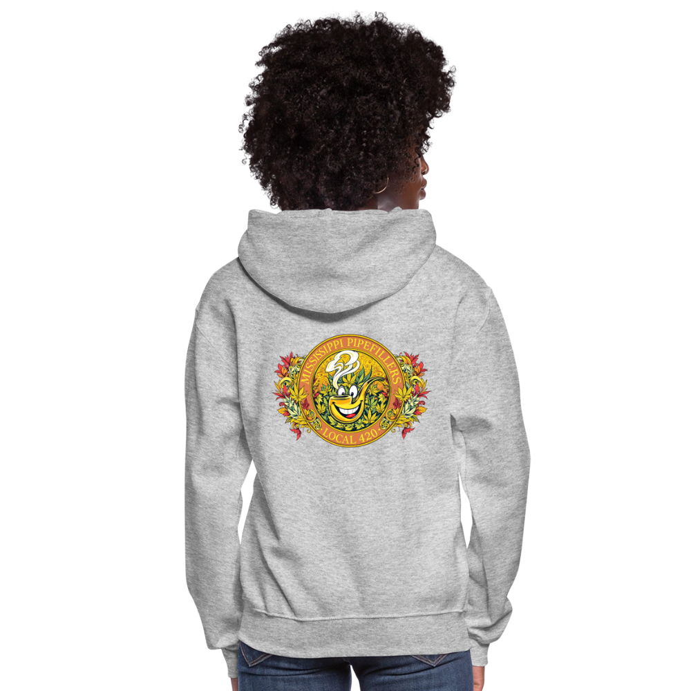 MISSISSIPPI PIPEFILLERS LOCAL 420 F/B DESIGNS Hoodie Women's Hoodie - heather gray