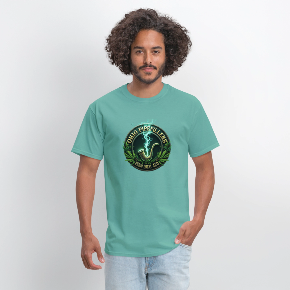 OHIO PIPEFILLERS UNION LOCAL 420 Men's T-Shirt - aquatic