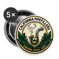 CALIFORNIA PIPEFILLERS UNION LOCAL 420 Buttons small 1'' (5-pack) - white