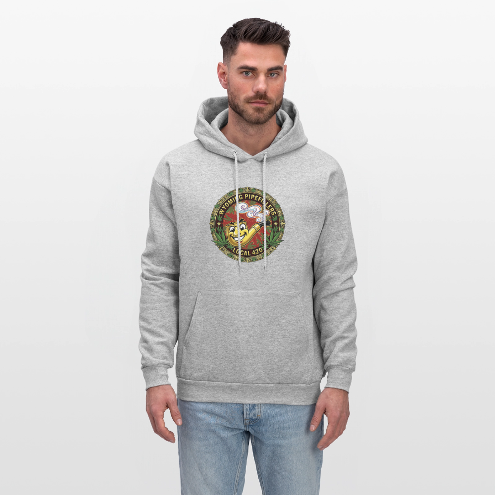WYOMING PIPEFILLERS LOCAL 420 F/B DESIGN Men's Hoodie - heather gray