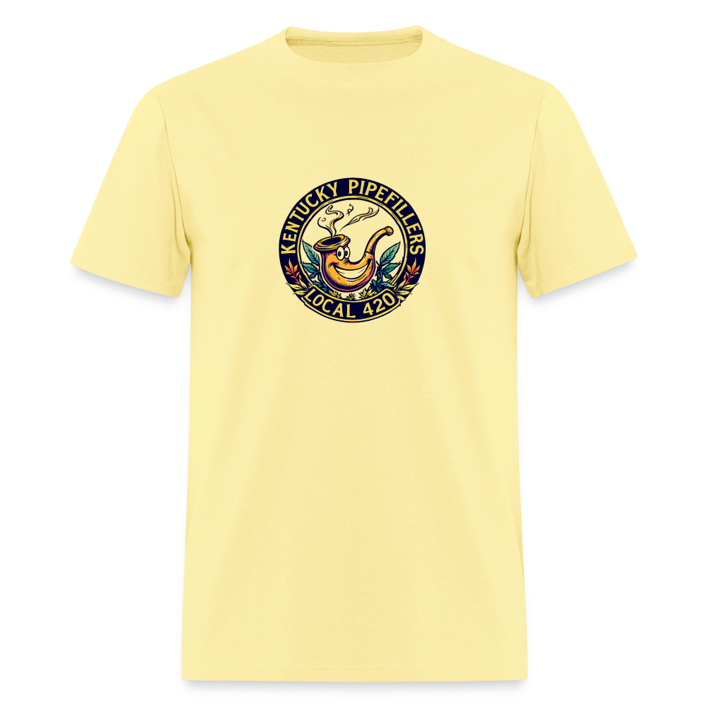 KENTUCKY  PIPEFILLERS LOCAL 420 Men's T-Shirt - cornsilk