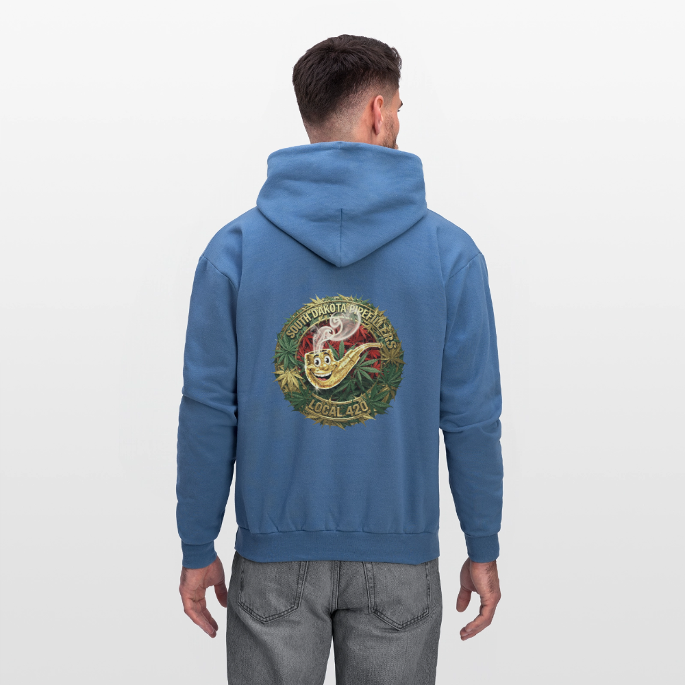 SOUTH DAKOTA PIPEFILLERS LOCAL 420  F/B DESIGN Men's Hoodie - denim blue