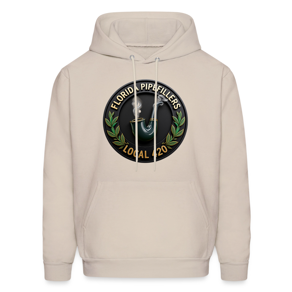 FLORIDA PIPEFILLERS LOCAL 420 F/B DESIGN Men's Hoodie - Sand