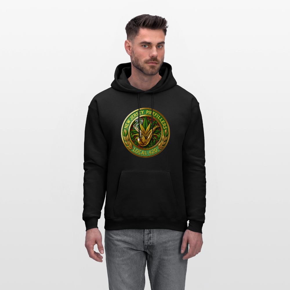 NEW JERSEY PIPEFILLERS LOCAL 420 Men's Hoodie - black