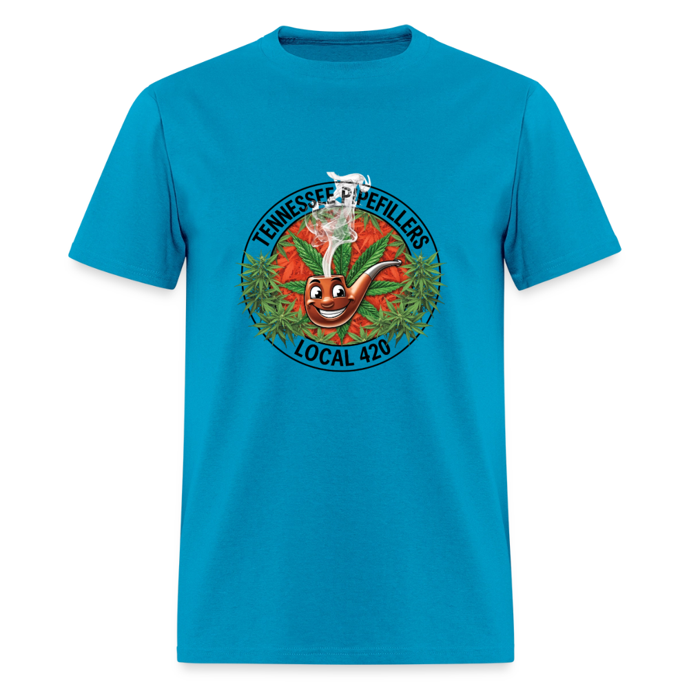 TENNESSEE PIPEFILLERS LOCAL 420 Men's T-Shirt - turquoise