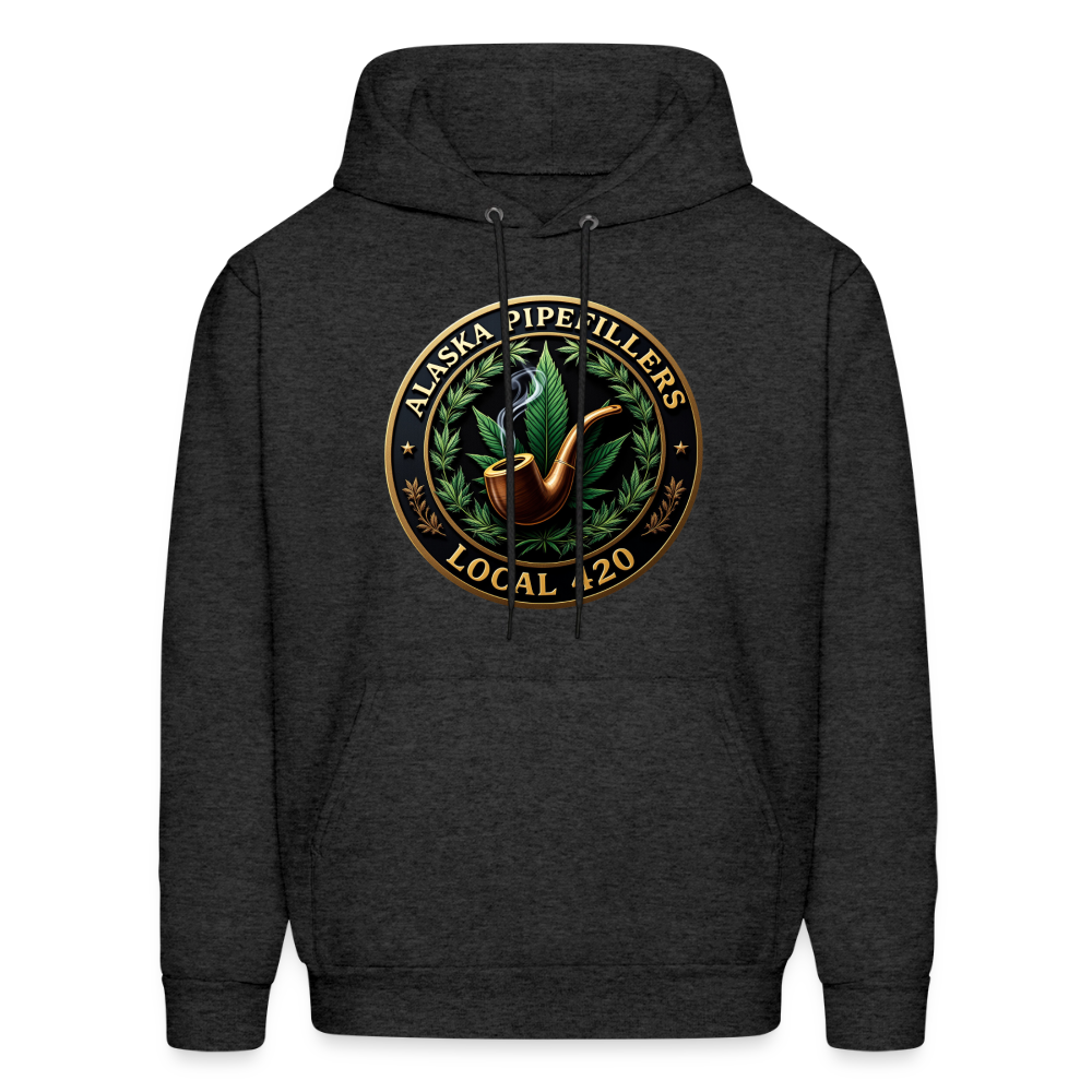 ALASKA PIPEFILLERS LOCAL 420 Men's Hoodie - charcoal grey