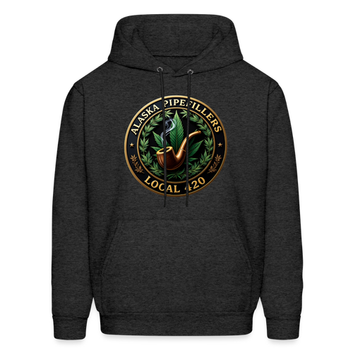 ALASKA PIPEFILLERS LOCAL 420 Men's Hoodie - charcoal grey
