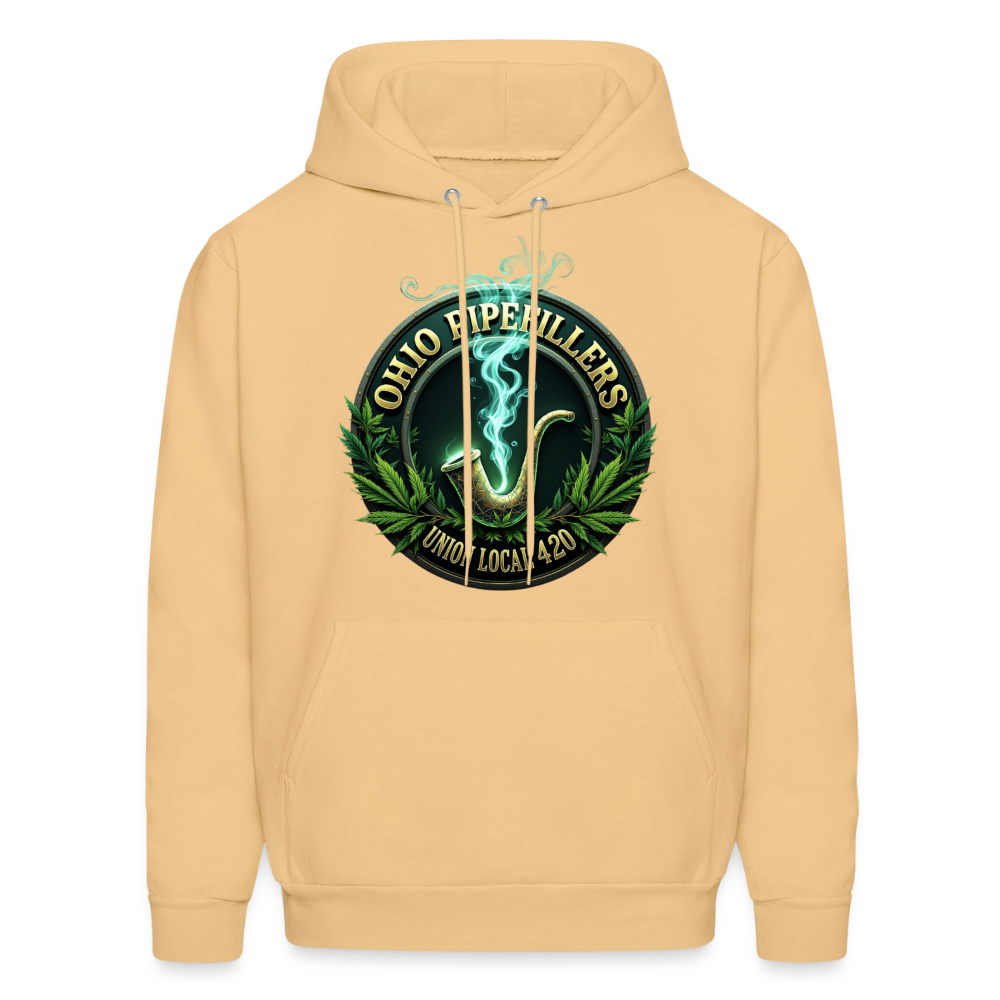 OHIO PIPEFILLERS UNION LOCAL 420 Men's Hoodie - light gold 