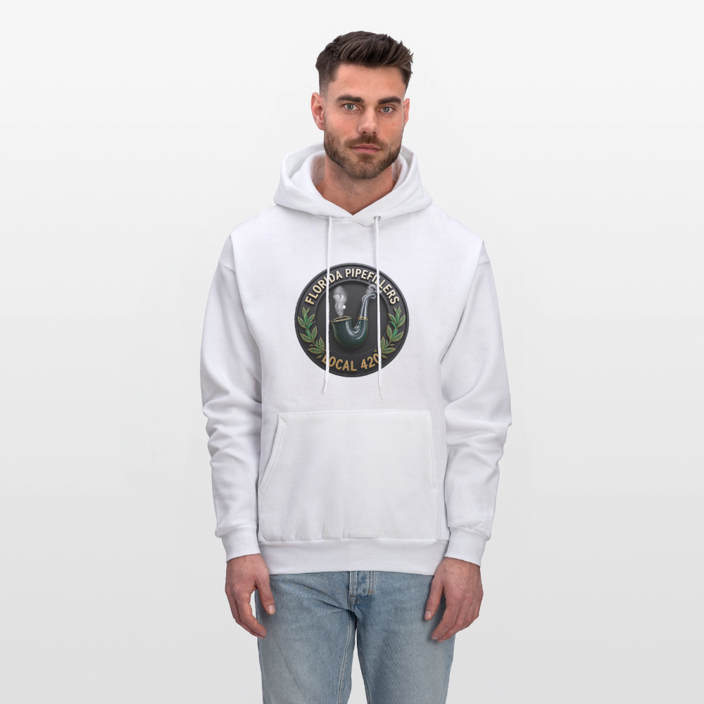 FLORIDA PIPEFILLERS LOCAL 420 F/B DESIGN Men's Hoodie - white