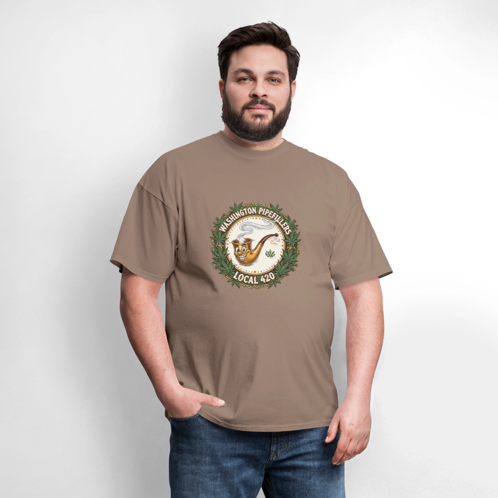 WASHINGTON PIPEFILLERS LOCAL 420 Men's T-Shirt - safari