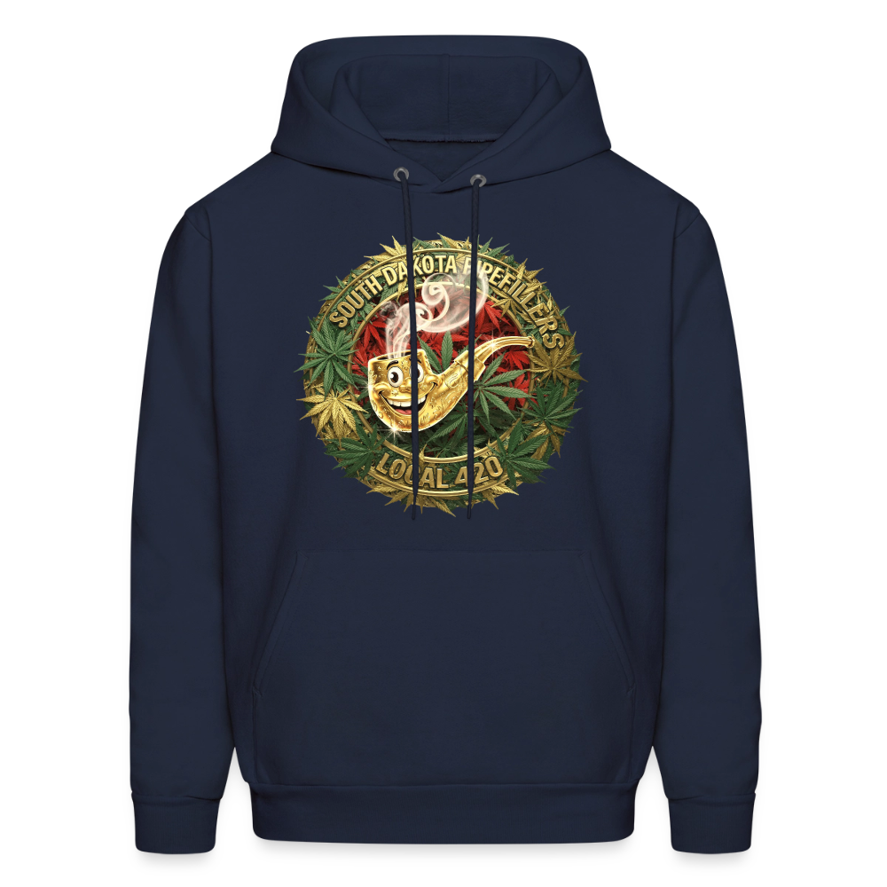 SOUTH DAKOTA PIPEFILLERS LOCAL 420 Men's  Hoodie - navy