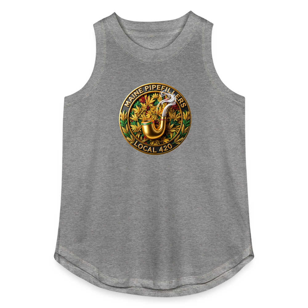 MAINE PIPEFILLERS LOCAL 420 Women's Relaxed Tank Top - granite heather 