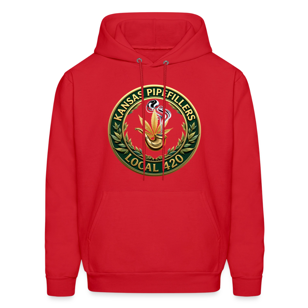 KANSAS PIPEFILLERS LOCAL 420 F/B DESIGNS Men's Hoodie - red