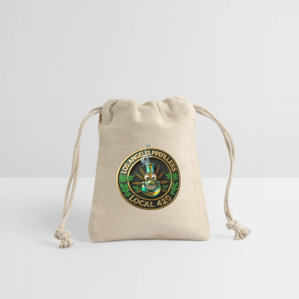LOS ANGELES PIPEFILLERS LOCAL 420 F/B DESIGNS Reusable Gift Bag - Natural
