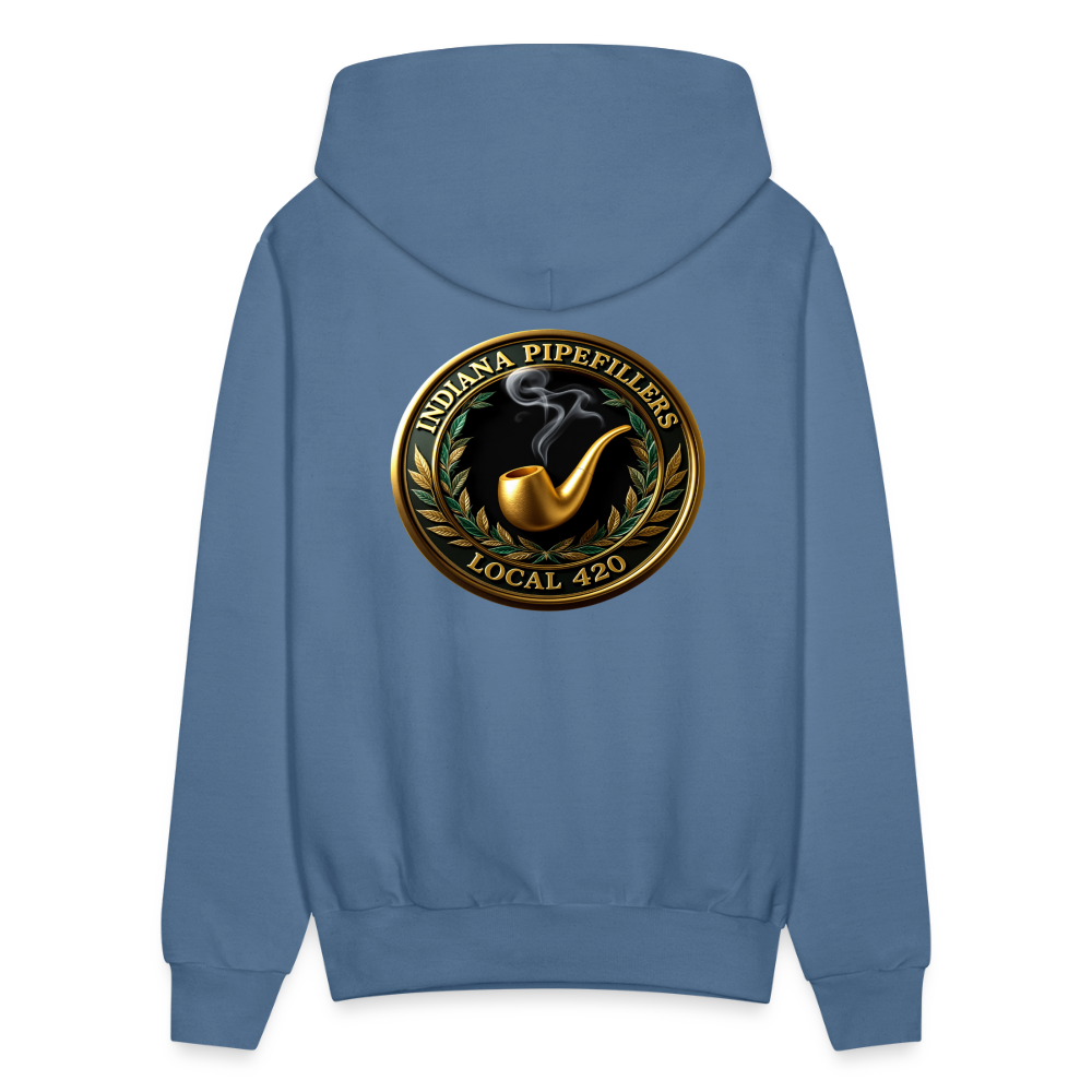 INDIANA PIPEFILLERS LOCAL 420 F/B DESIGN Men's Hoodie - denim blue