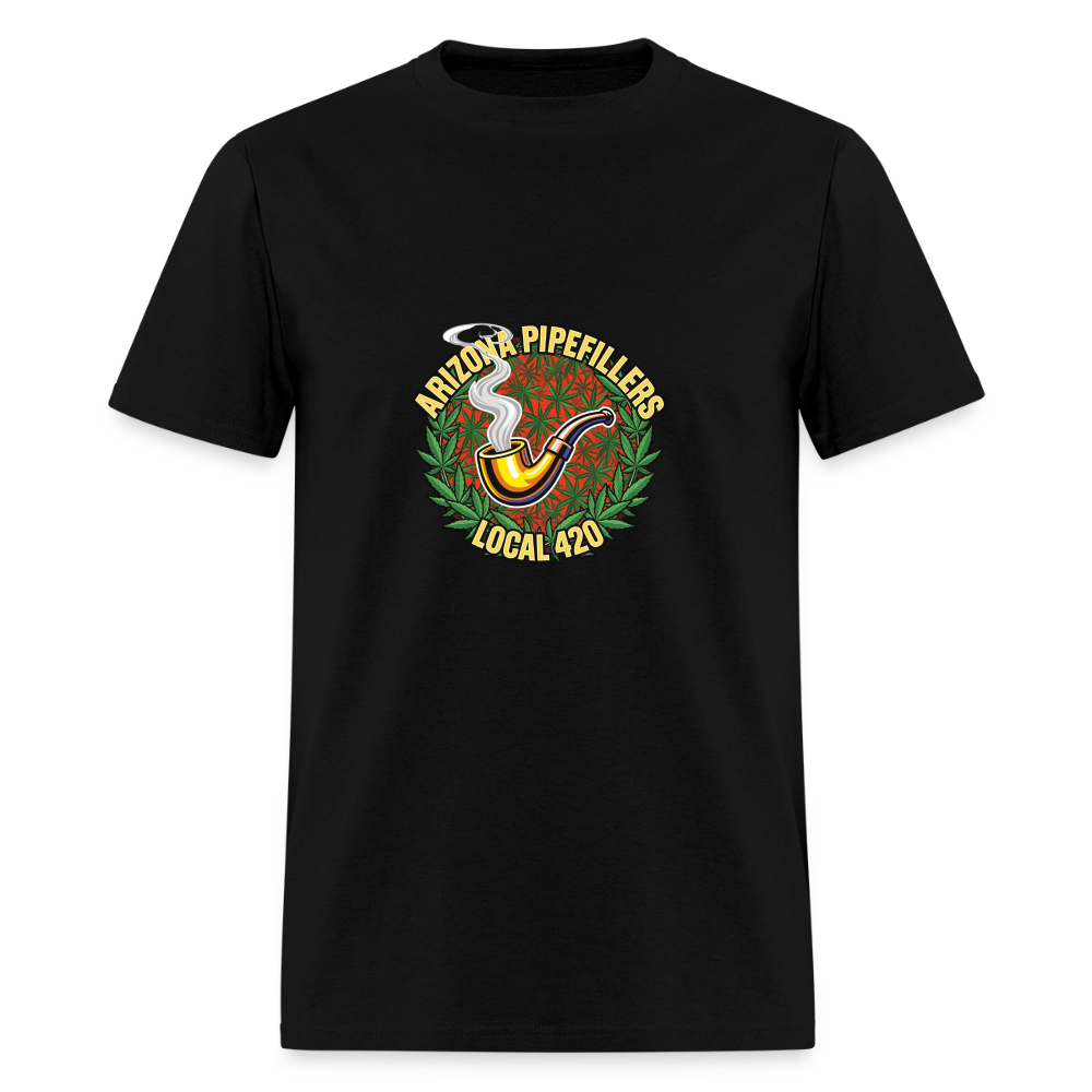 ARIZONA PIPEFILLERS LOCAL 420  F/B DESIGN Men's T-Shirt - black